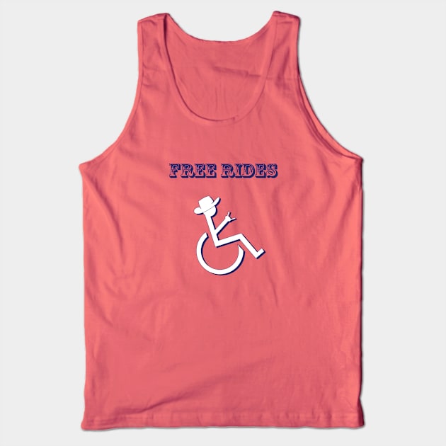 Free Rides Wheelchair Cowboy Tank Top by geekspeaker